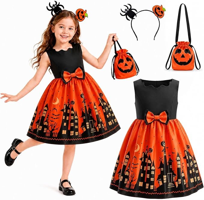 Kürbis Halloween Kostüm für Kinder